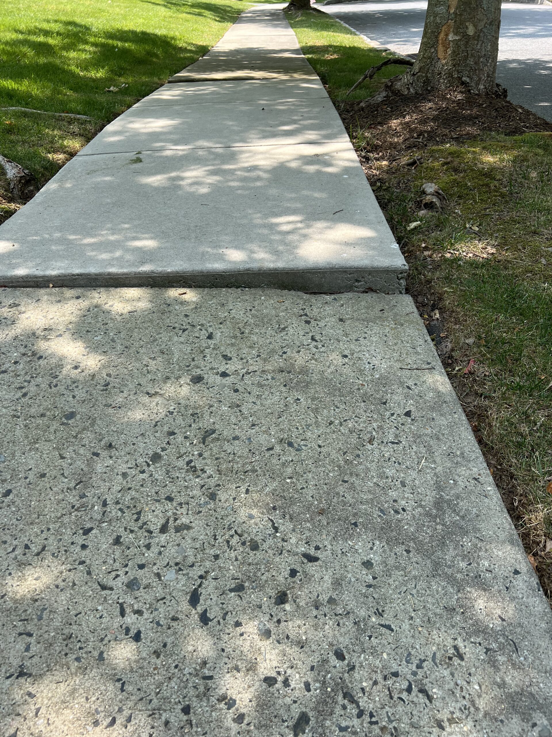 Image of uneven sidewalk